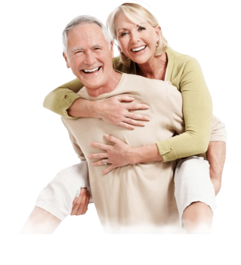 Par som lever ett aktivt och glatt liv tack vare bättre hälsa