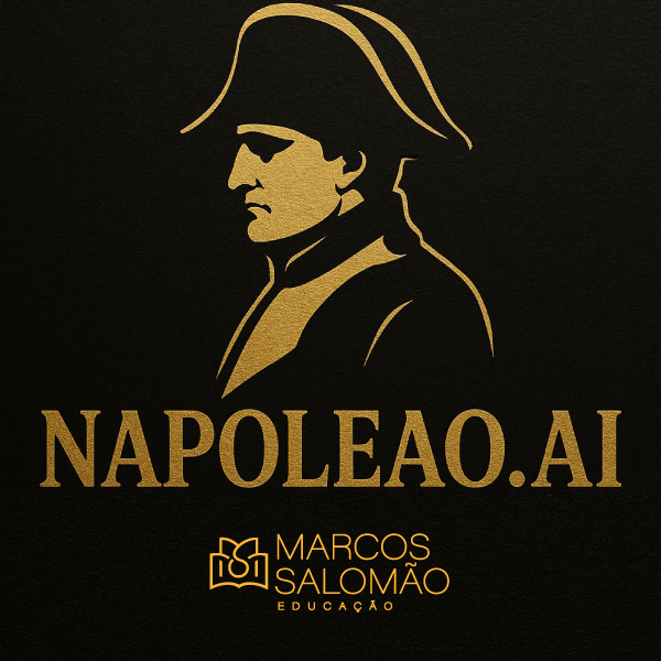 Logo Napoleão AI e Professor Marcos Salomão